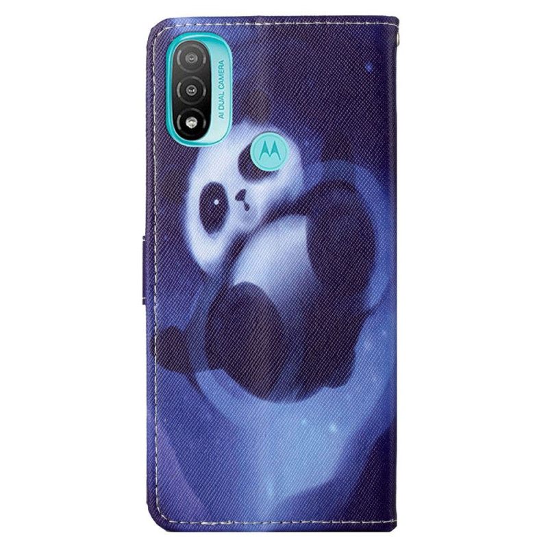 Κάλυμμα Moto G71 5G με κορδονι Panda Space Με Κορδόνι