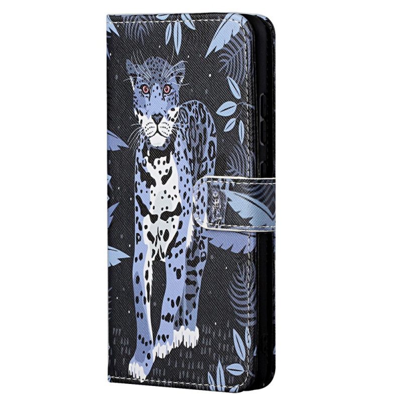 Κάλυμμα Moto G71 5G με κορδονι Strappy Leopard