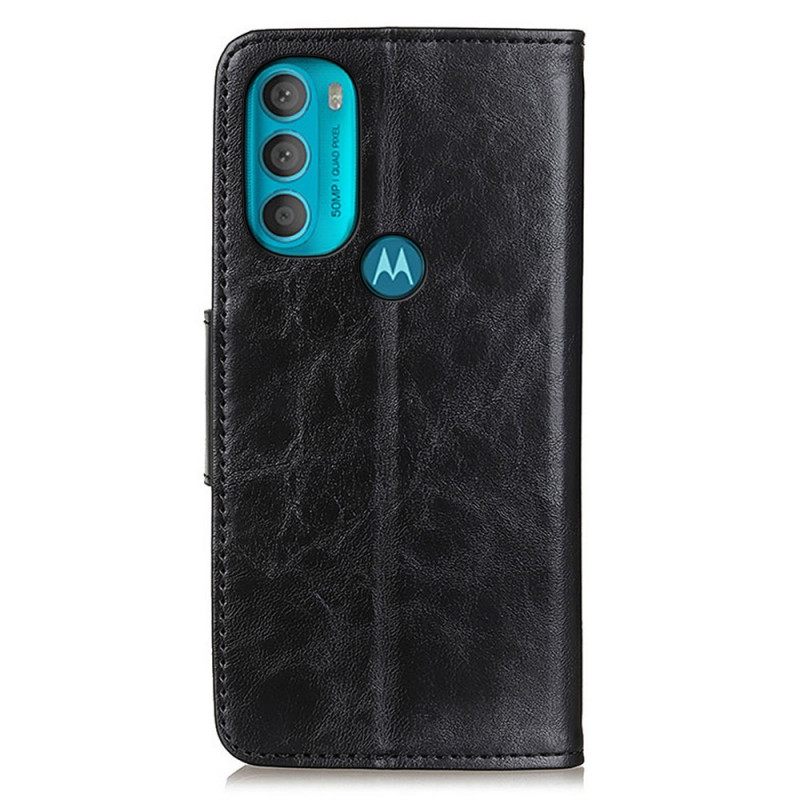 Κάλυμμα Moto G71 5G Θήκη Flip Μαγνητικό Πτερύγιο Διπλής Όψης