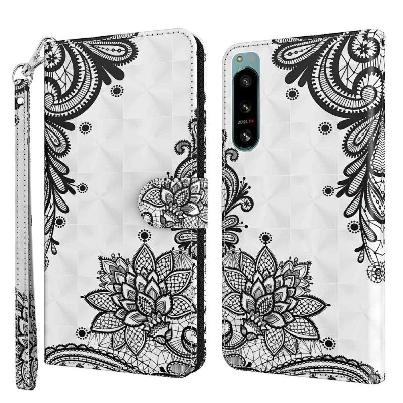 Κάλυμμα Sony Xperia 5 IV με κορδονι Strappy Lace