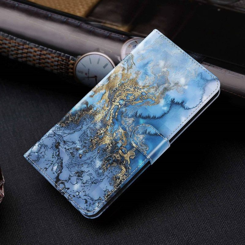 Κάλυμμα Sony Xperia 5 IV με κορδονι Strappy Marble Style