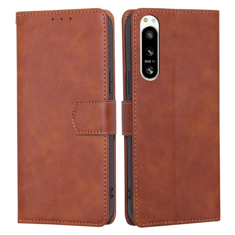 Κάλυμμα Sony Xperia 5 IV Rfid Lychee Leather