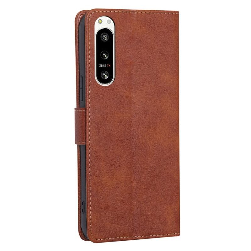 Κάλυμμα Sony Xperia 5 IV Rfid Lychee Leather