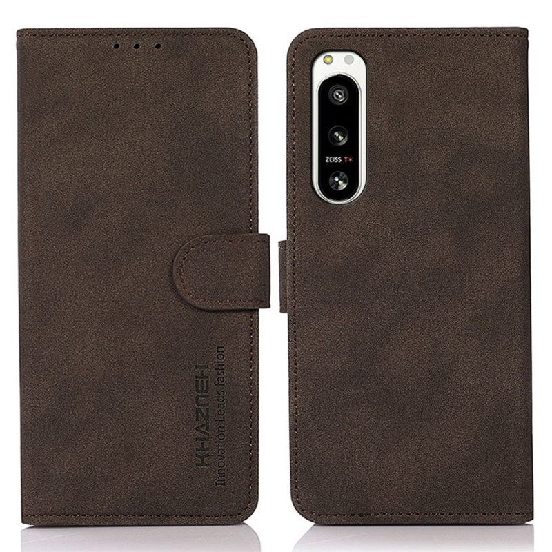 Θήκη Flip Sony Xperia 5 IV Khazneh Fashion Leather Effect