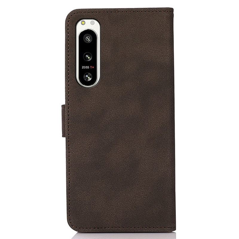 Θήκη Flip Sony Xperia 5 IV Khazneh Fashion Leather Effect