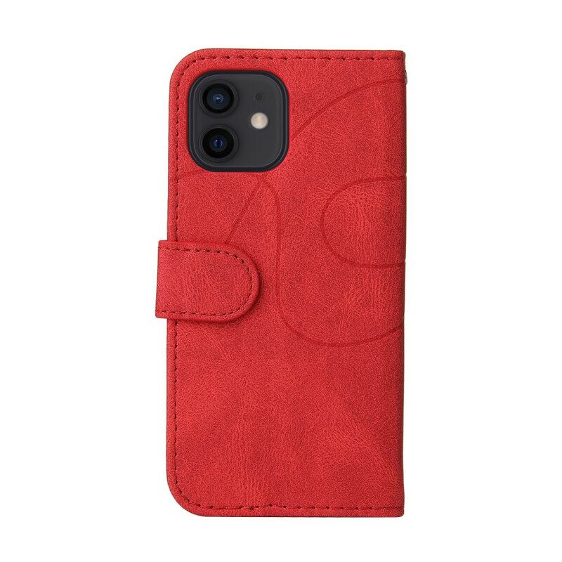 Κάλυμμα iPhone 13 Mini Δίχρωμο Signature Faux Leather