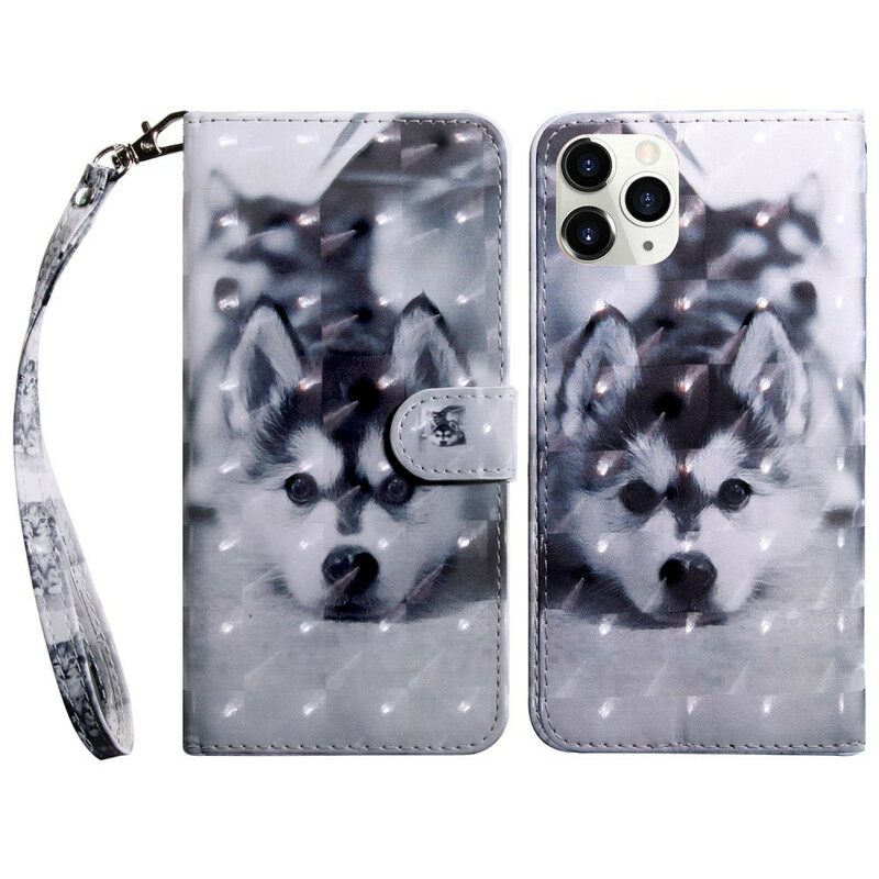 Θήκη Flip iPhone 13 Mini Light Spot Gustave The Dog