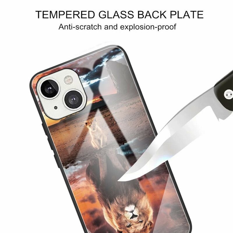 Θήκη iPhone 13 Mini Lion Cub's Dream Tempered Glass