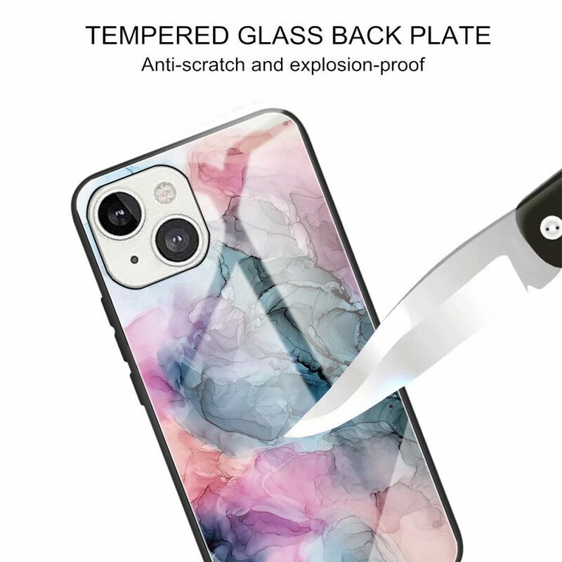 Θήκη iPhone 13 Mini Μάρμαρο Tempered Glass