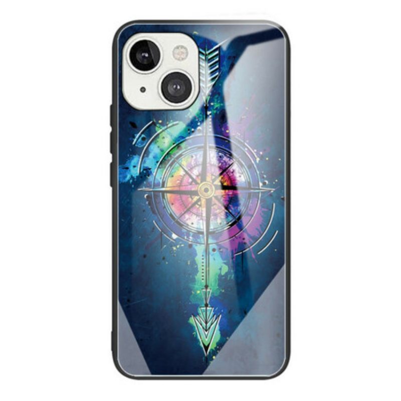 Θήκη iPhone 13 Mini Wind Rose Tempered Glass