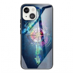 Θήκη iPhone 13 Mini Wind Rose Tempered Glass