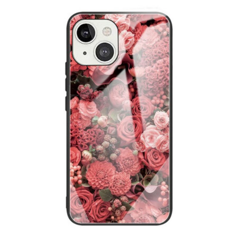 θηκη κινητου iPhone 13 Mini Rose Flowers Tempered Glass