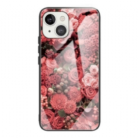 θηκη κινητου iPhone 13 Mini Rose Flowers Tempered Glass