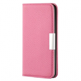 θηκη κινητου iPhone 13 Mini Θήκη Flip Faux Leather Litchi Ultra Chic