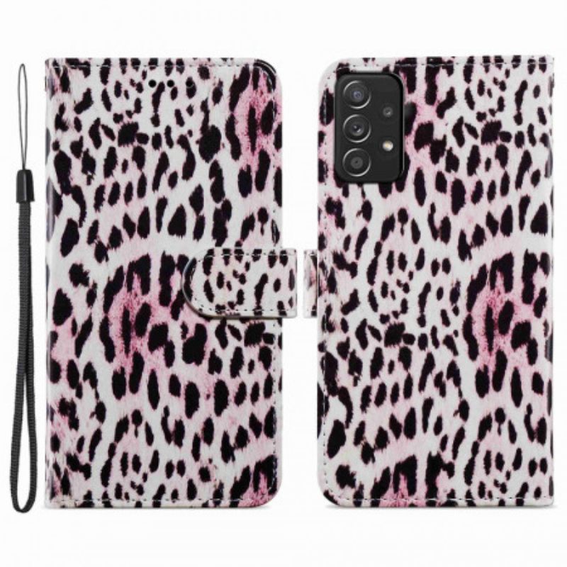 Θήκη Flip Samsung Galaxy A33 5G Leopard Print