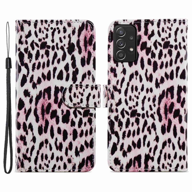 Θήκη Flip Samsung Galaxy A33 5G Leopard Print