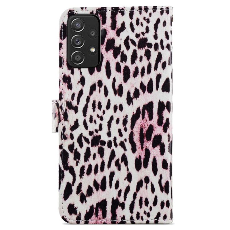 Θήκη Flip Samsung Galaxy A33 5G Leopard Print