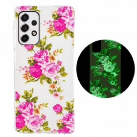 θηκη κινητου Samsung Galaxy A33 5G Fluorescent Liberty Flowers