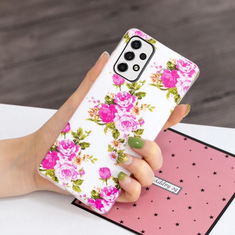 θηκη κινητου Samsung Galaxy A33 5G Fluorescent Liberty Flowers