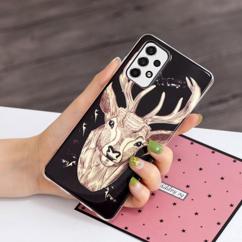 θηκη κινητου Samsung Galaxy A33 5G Fluorescent Majestic Deer