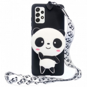 Θήκη Samsung Galaxy A33 5G 3d Panda Με Κορδόνι Carabiner