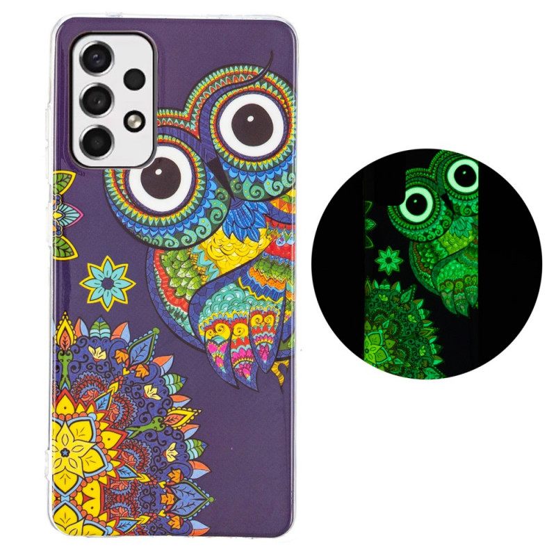 Θήκη Samsung Galaxy A33 5G Fluorescent Owl Mandala