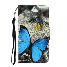 Θήκη Flip Samsung Galaxy S20 Ultra με κορδονι Παραλλαγές Λουριών Πεταλούδων