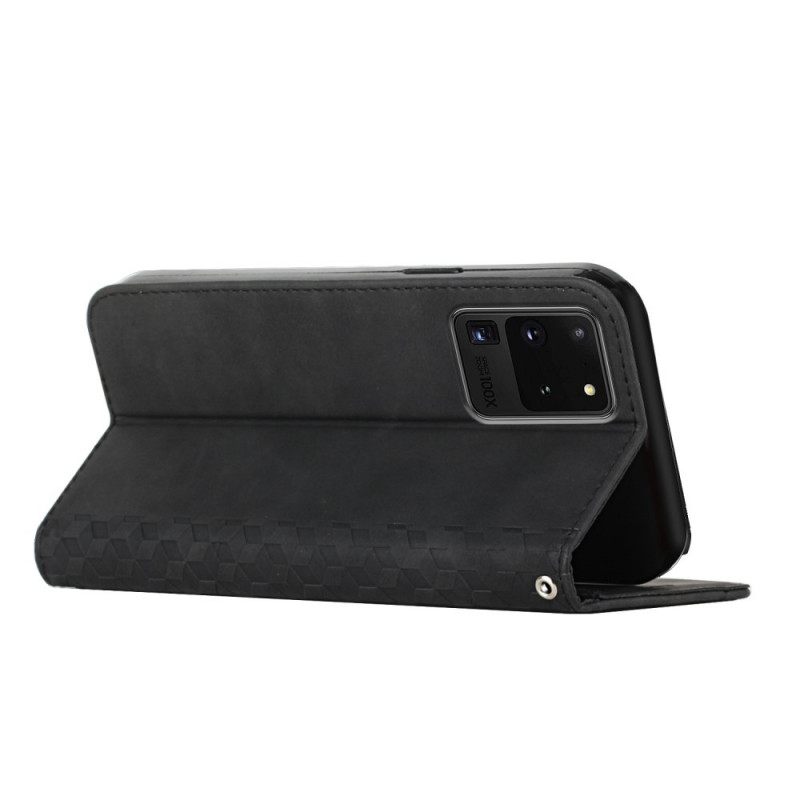 θηκη κινητου Samsung Galaxy S20 Ultra Θήκη Flip Εφέ Geo Leather