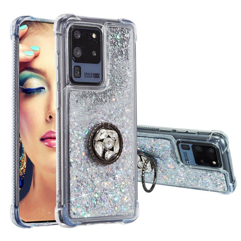 Θήκη Samsung Galaxy S20 Ultra Glitter Ring-bracket