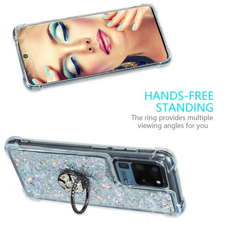 Θήκη Samsung Galaxy S20 Ultra Glitter Ring-bracket