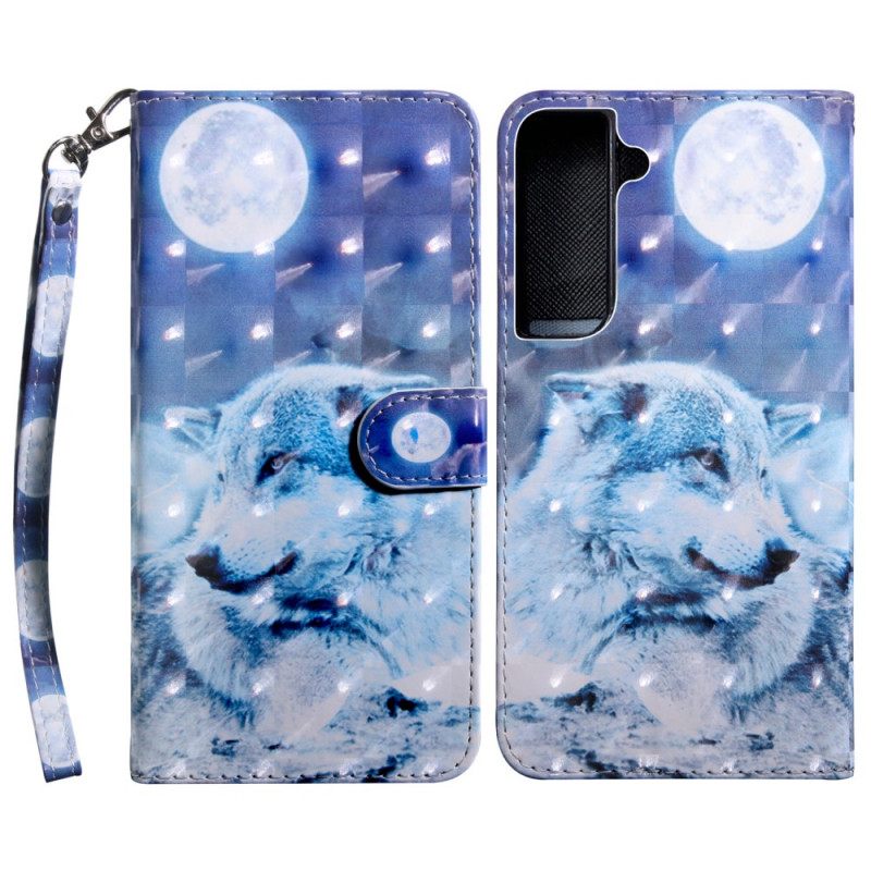 δερματινη θηκη Samsung Galaxy S22 5G Gerald The Wolf