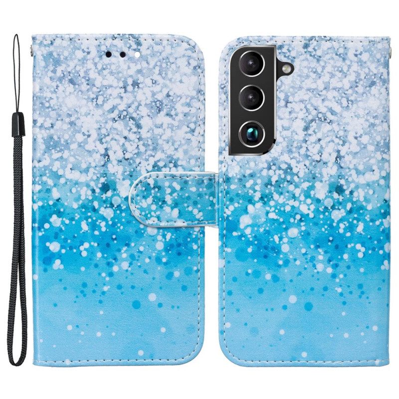 Κάλυμμα Samsung Galaxy S22 5G Blue Glitter Gradient