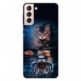 θηκη κινητου Samsung Galaxy S22 5G Αντανάκλαση Γάτας