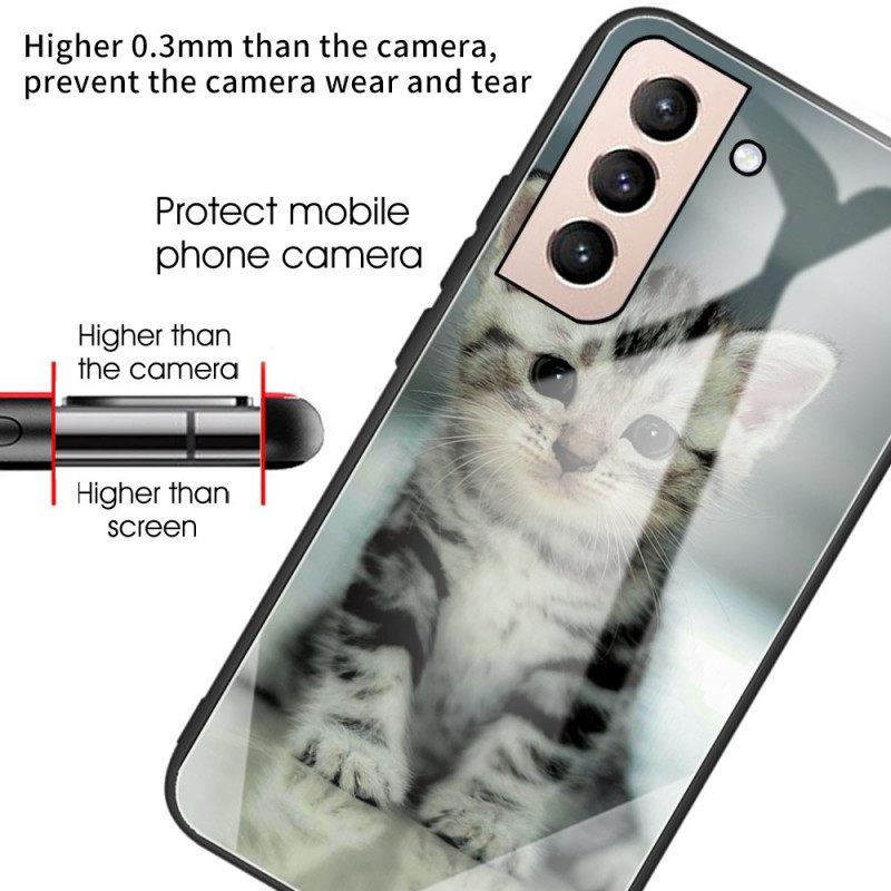 θηκη κινητου Samsung Galaxy S22 5G Kitten Tempered Glass