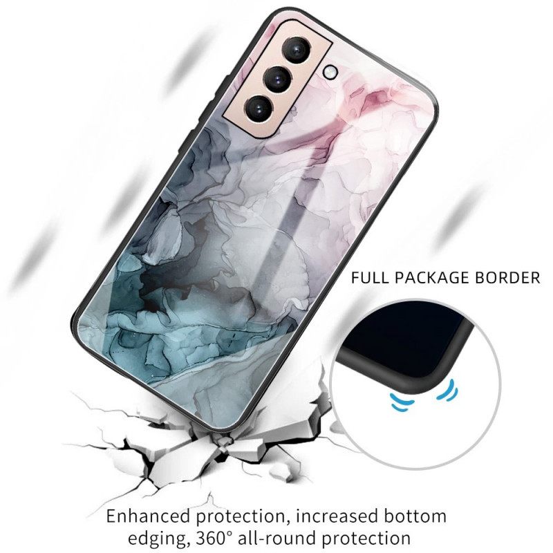 θηκη κινητου Samsung Galaxy S22 5G Μάρμαρο Tempered Glass