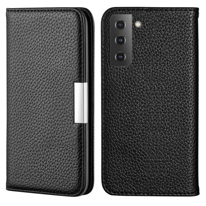 θηκη κινητου Samsung Galaxy S22 5G Θήκη Flip Faux Leather Litchi Ultra Chic