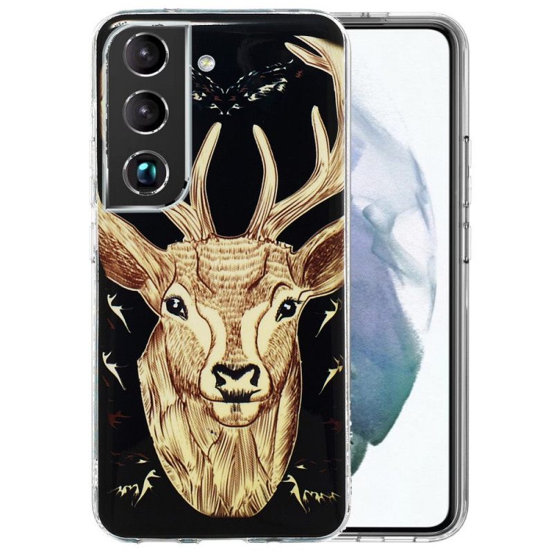 Θήκη Samsung Galaxy S22 5G Fluorescent Majestic Deer