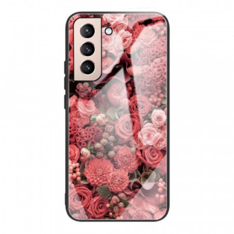 Θήκη Samsung Galaxy S22 5G Rose Flowers Tempered Glass