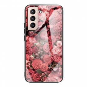 Θήκη Samsung Galaxy S22 5G Rose Flowers Tempered Glass