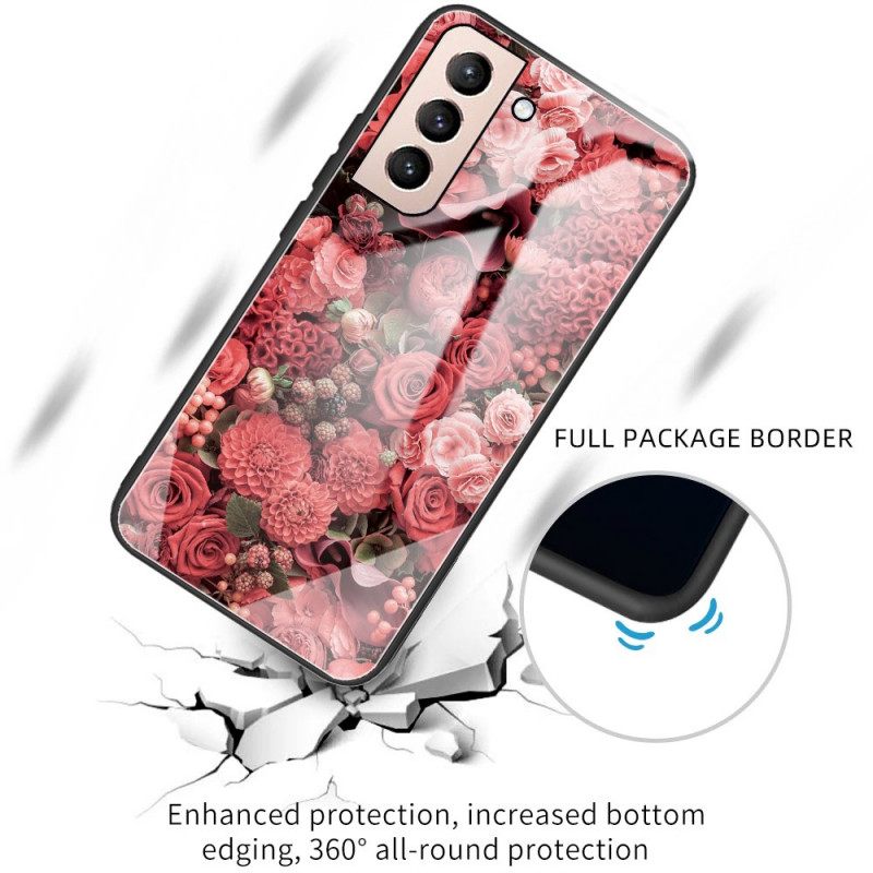 Θήκη Samsung Galaxy S22 5G Rose Flowers Tempered Glass