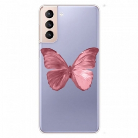 Θήκη Samsung Galaxy S22 5G Ροζ Λάστιχο Πεταλούδας