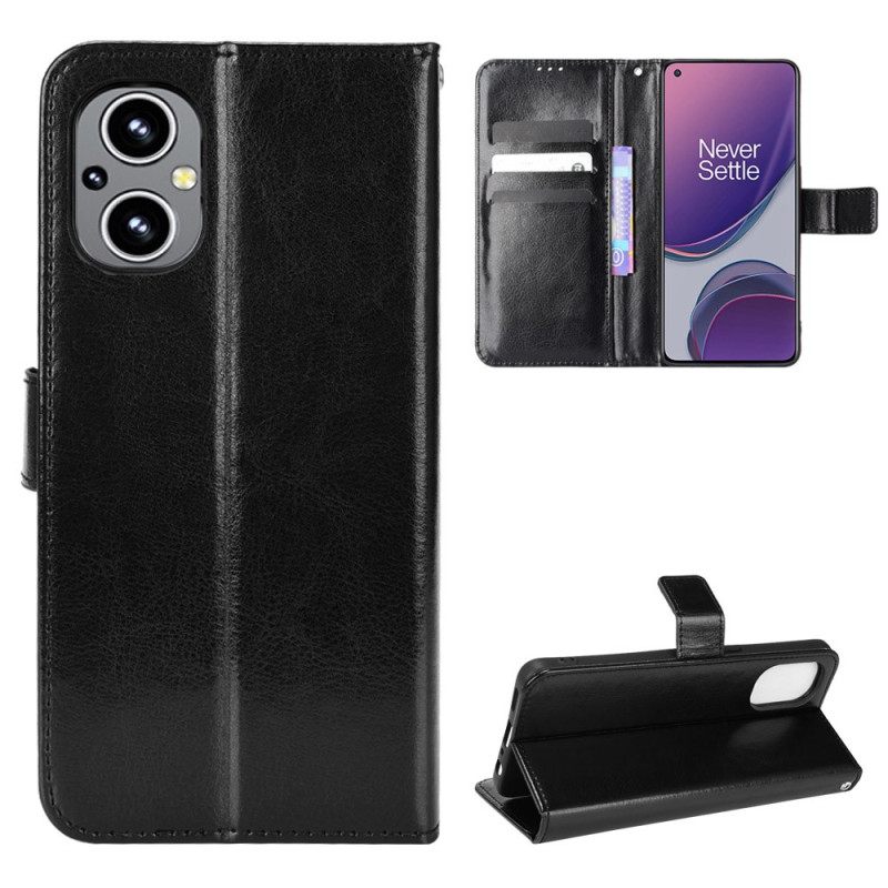 Κάλυμμα Oppo Reno 8 Lite με κορδονι Faux Leather Flashy Λουράκι