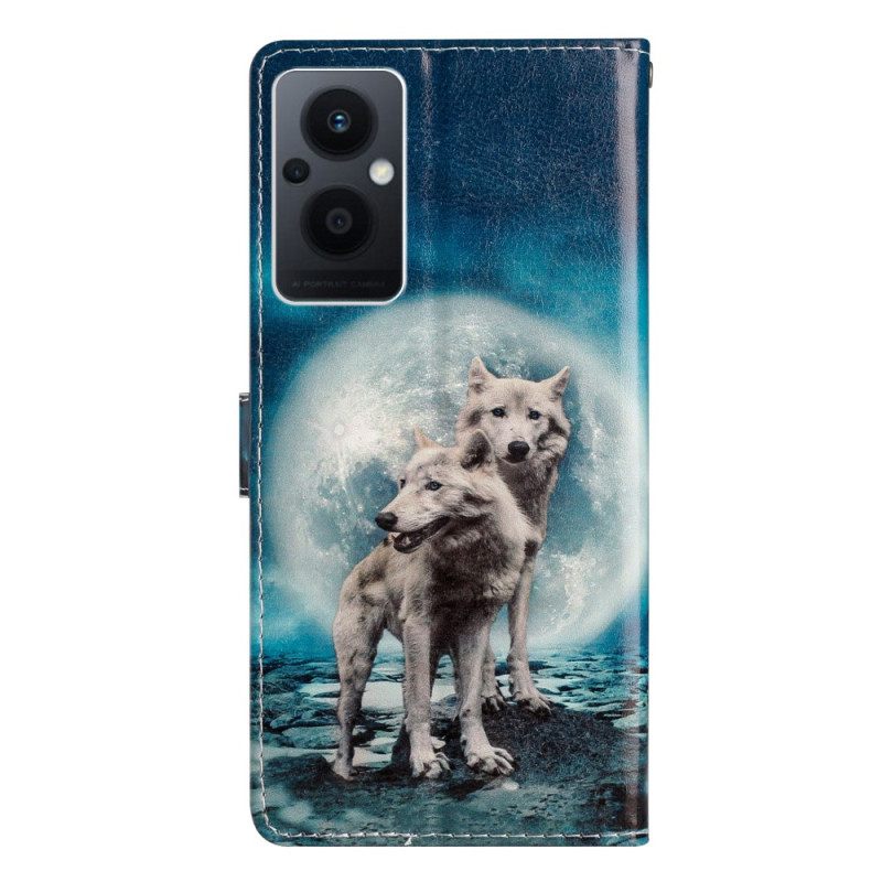 Κάλυμμα Oppo Reno 8 Lite με κορδονι Lanyard Wolf