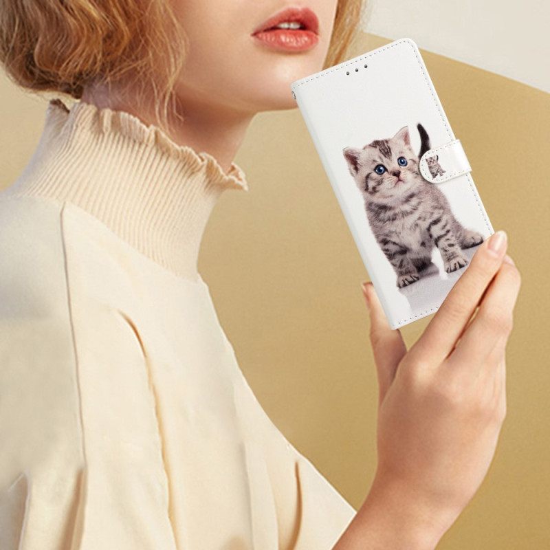 Κάλυμμα Oppo Reno 8 Lite με κορδονι Strappy Kitten