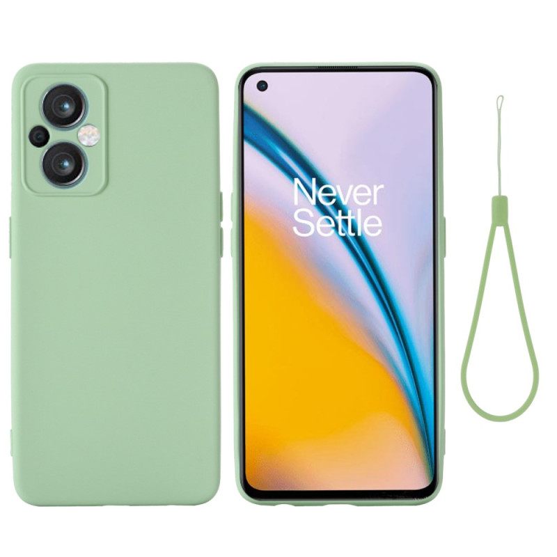 Θήκη Oppo Reno 8 Lite με κορδονι Strappy Liquid Silicone