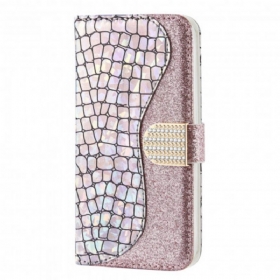 Κάλυμμα Samsung Galaxy A22 Crocodile Diamonds