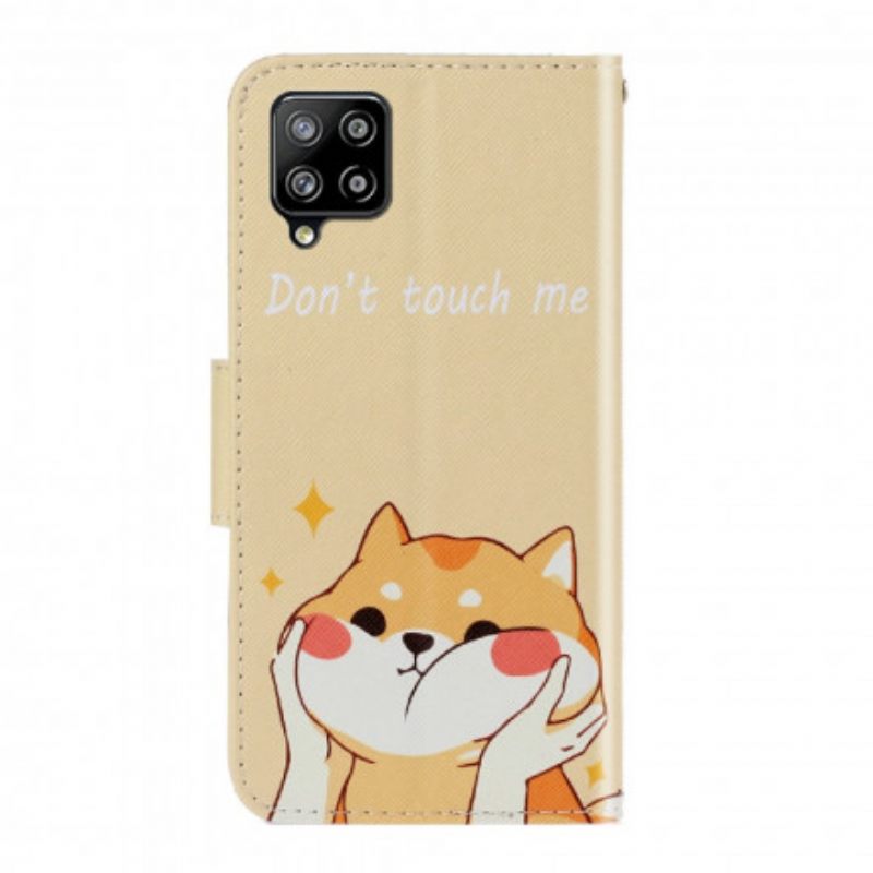 Κάλυμμα Samsung Galaxy A22 με κορδονι Cat Don't Touch Me With Strap