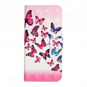 Κάλυμμα Samsung Galaxy A22 με κορδονι Flight Of Butterflies Στο Lanyard