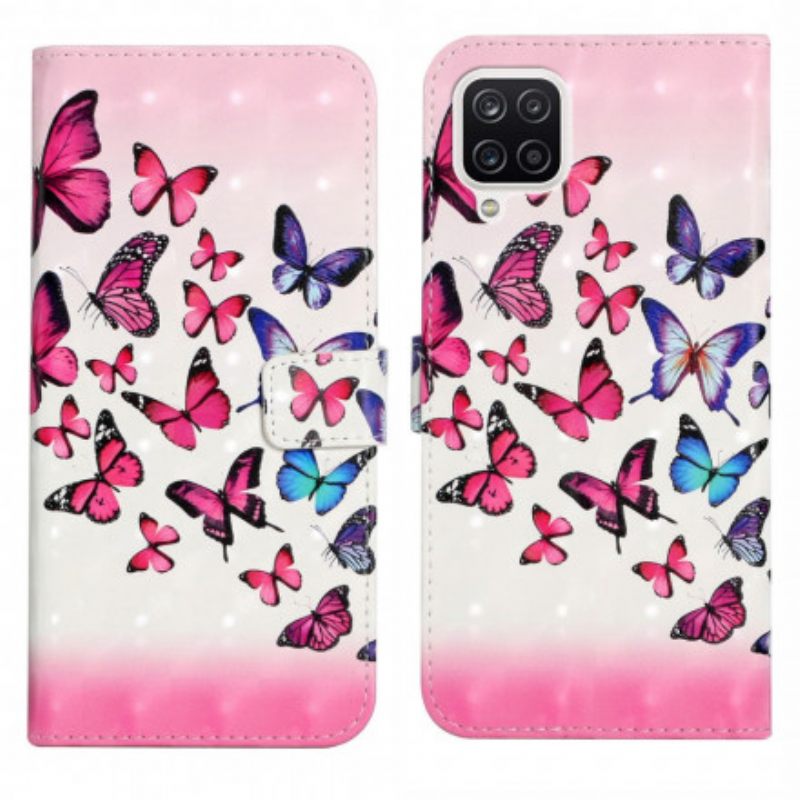 Κάλυμμα Samsung Galaxy A22 με κορδονι Flight Of Butterflies Στο Lanyard