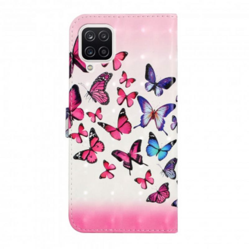 Κάλυμμα Samsung Galaxy A22 με κορδονι Flight Of Butterflies Στο Lanyard